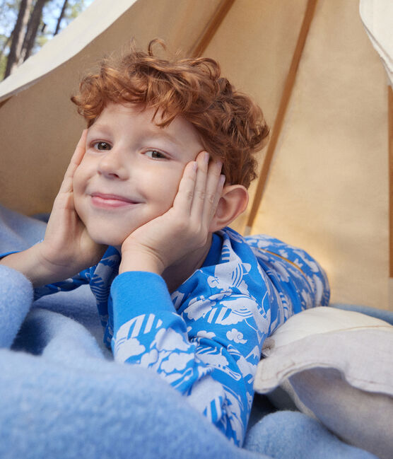 Pyjama imprimé en coton enfant FUJI/ MARSHMALLOW