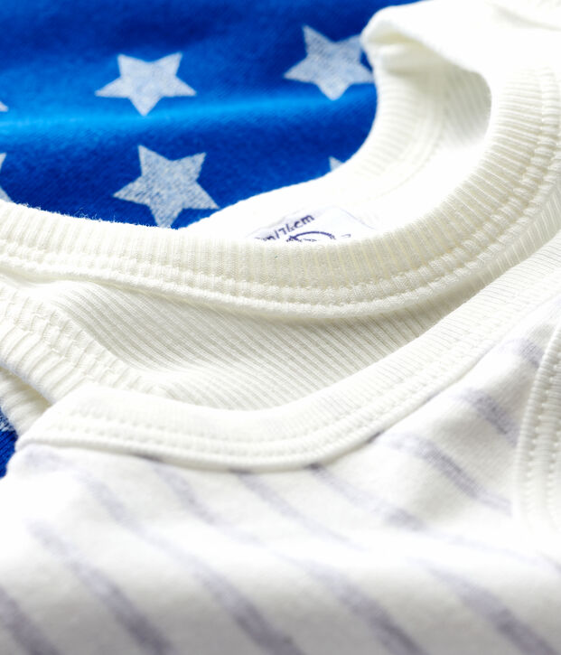 Lot de 3 bodies sans manches b&eacute;b&eacute; gar&ccedil;on multicouleur