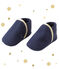 Chaussons en maille b&eacute;b&eacute; gar&ccedil;on bleu marine