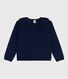 Cardigan enfant en laine et coton uni