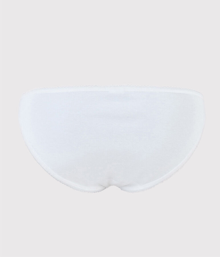 Culotte culte femme blanc ECUME