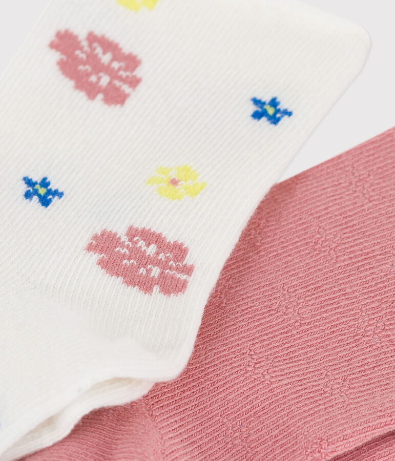 Lot de 2 paires de chaussettes b&eacute;b&eacute; multicouleur