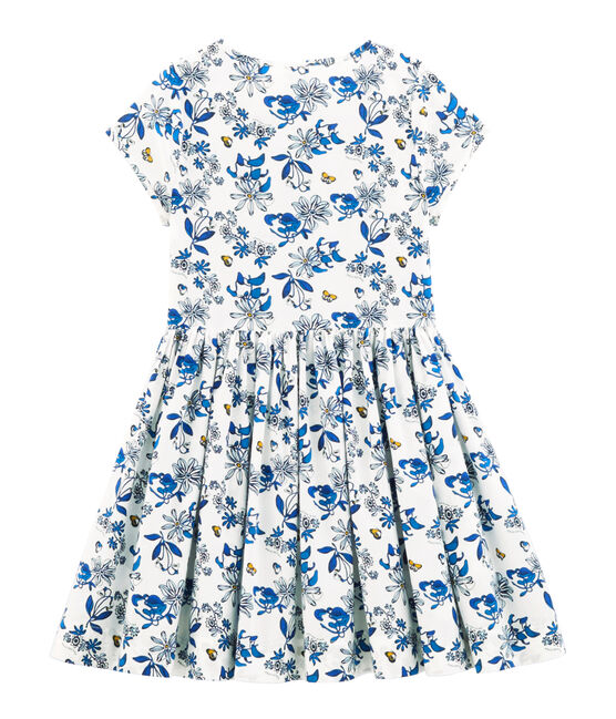 Robe enfant fille blanc MARSHMALLOW/blanc MULTICO