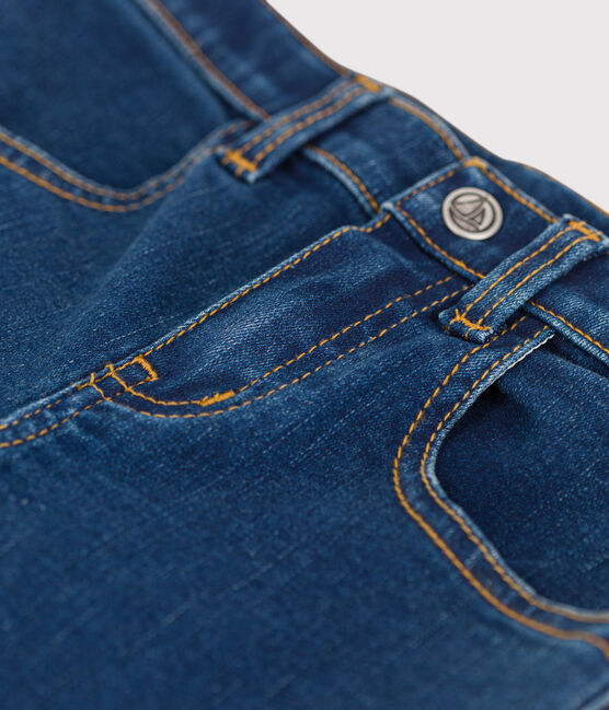 Pantalon slim en denim enfant fille bleu DENIM BRUT