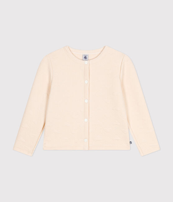 Cardigan en tubique enfant fille écru AVALANCHE