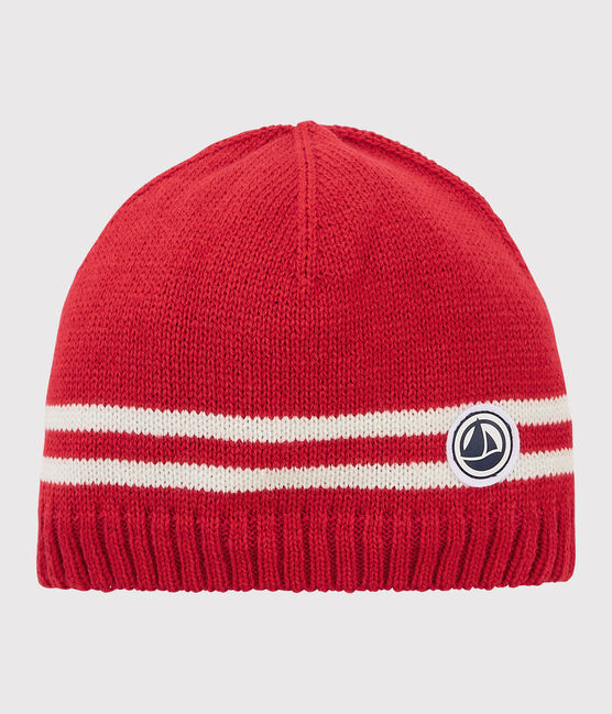 Bonnet enfant garçon rouge TERKUIT