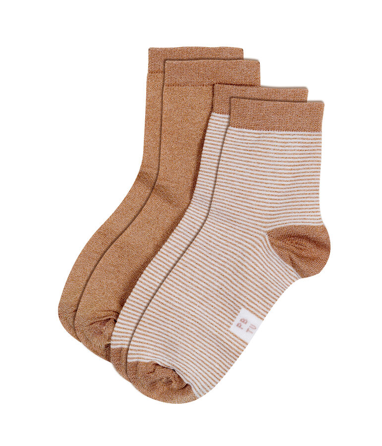 Lot de 2 paires de chaussettes femme multicouleur