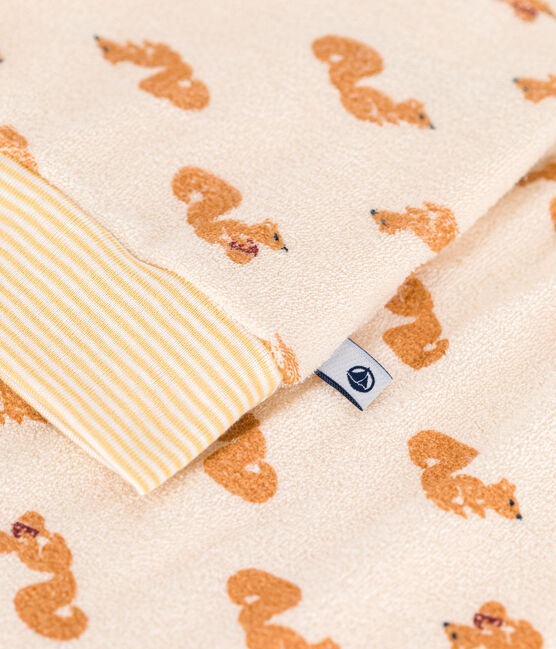 Pyjama en bouclette éponge grattée imprimée écureuil enfant blanc AVALANCHE/ MULTICO