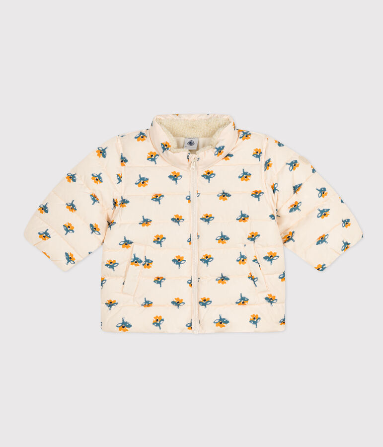 Doudoune imprim&eacute;e capuche r&eacute;tractable b&eacute;b&eacute; blanc AVALANCHE/ MULTICO