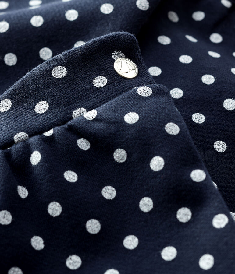 Pantalon en molleton b&eacute;b&eacute;. bleu SMOKING/blanc MARSHMALLOW