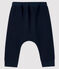 Pantalon bébé fille/garçon en molleton bleu SMOKING