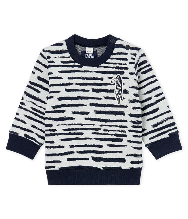 Sweatshirt b&eacute;b&eacute; mixte Jean Jullien blanc/DASH