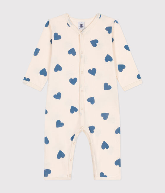 Pyjama sans pieds imprimé en coton bébé bleu AVALANCHE/ BEACH