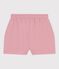 Short enfant en coton uni rose CHARME
