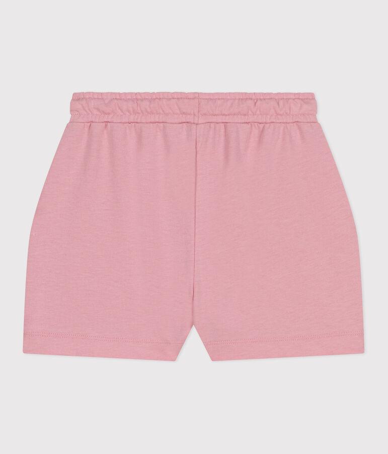 Short enfant en coton uni rose CHARME