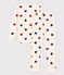 Pyjama ajusté cœur petite fille en coton blanc AVALANCHE/ MULTICO