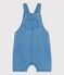 Salopette courte denim léger bio bébé bleu DENIM CLAIR