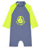 Combinaison écoresponsable bébé fille/garçon bleu SURF/blanc MARSHMALLOW