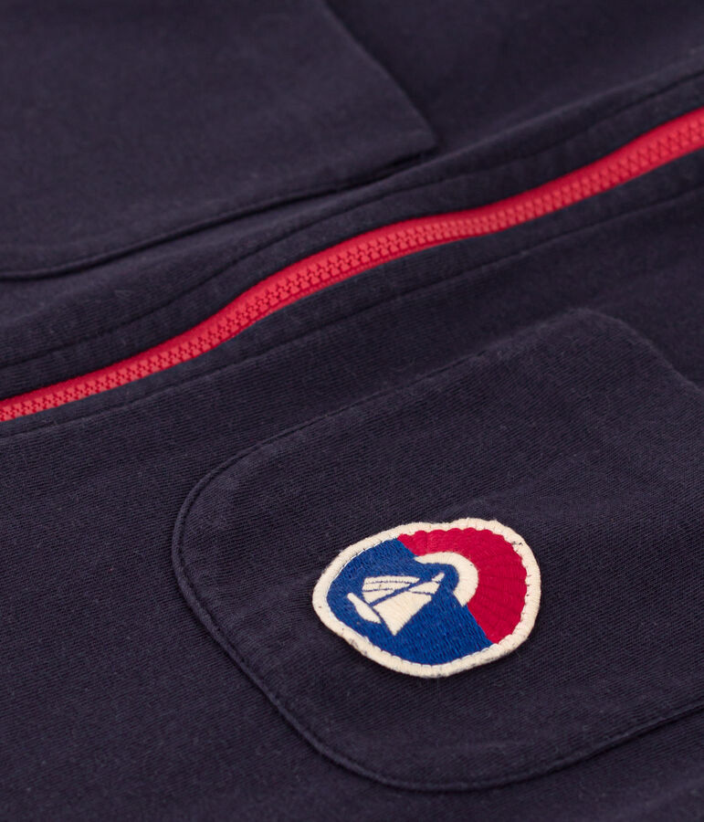 Robe sans manches en coton enfant fille bleu