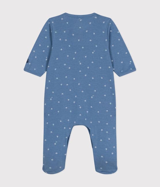 Pyjama bébé en coton bleu BEACH/ MARSHMALLOW