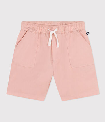 Short en twill de coton et lin enfant