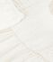 Robe bébé en coton sans manche unie et brodée avec son bloomer blanc ECUME