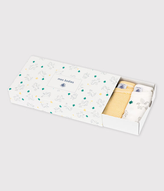 Lot de 5 bodies manches longues étoiles bébé en coton variante 1