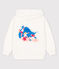 Sweatshirt garçon Petit Bateau x Water Family blanc MARSHMALLOW
