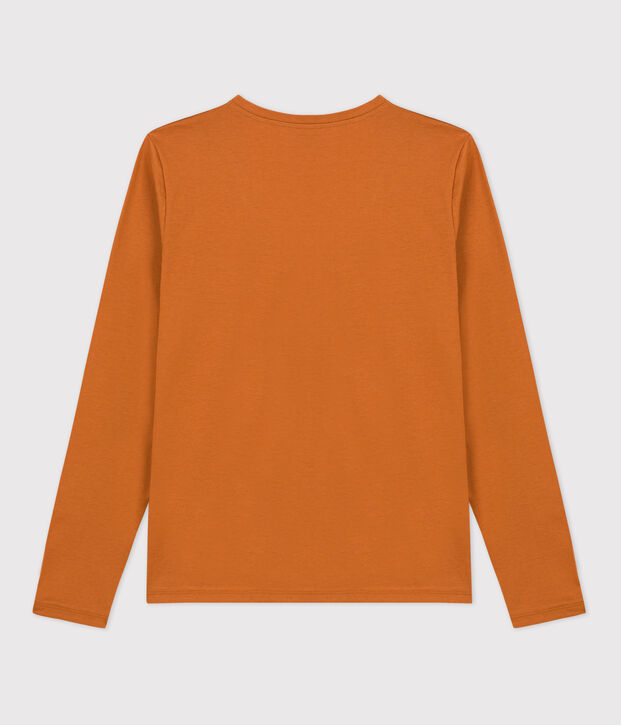 Tee-shirt LE DROIT col V en coton Femme marron