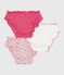 Lot de culottes enfant en coton froufrou imprimé pommes variante 1