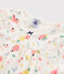 Pyjacourt imprimé fruits d'été petite fille en coton biologique blanc MARSHMALLOW/blanc MULTICO