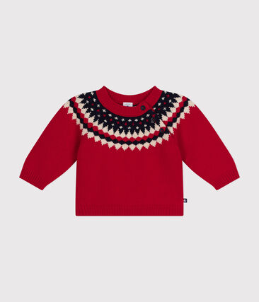 Pull en tricot contenant de la laine bébé