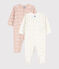 Lot de 2 dors bien fleurs et baleines roses en coton variante 1