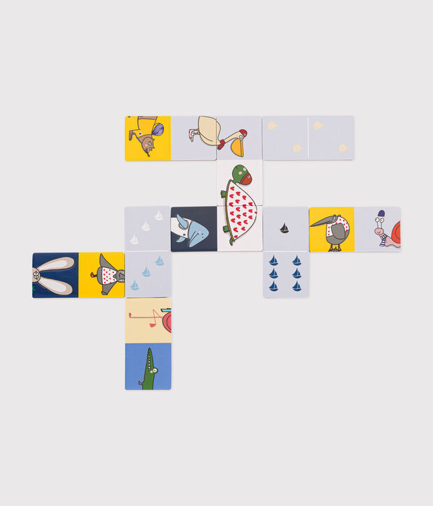 Jeu Domino-Puzzle &ndash; Djeco x Petit Bateau multicouleur