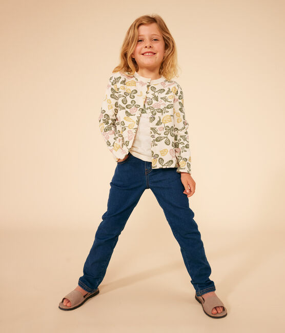 Cardigan en coton enfant fille blanc AVALANCHE/ MULTICO