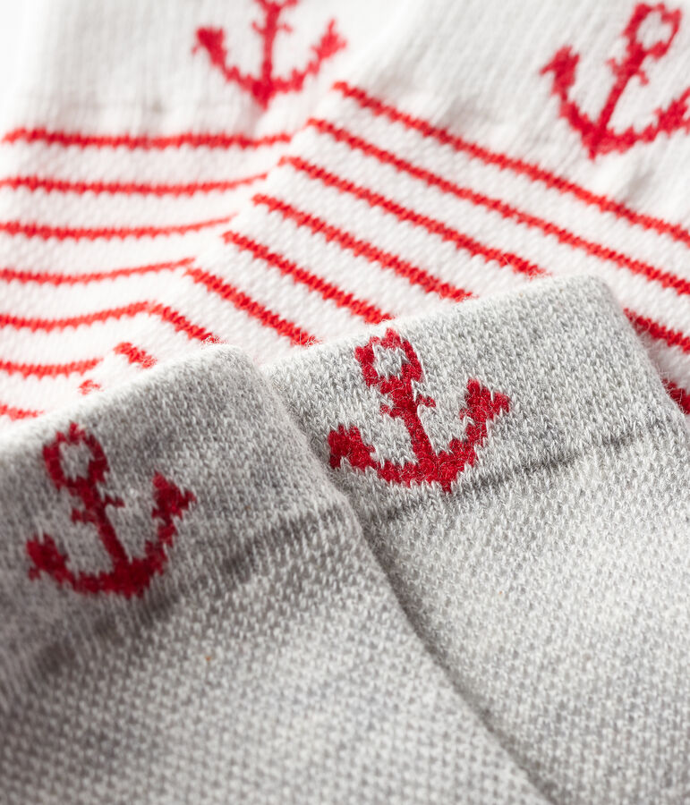 Lot de 2 paires de chaussettes b&eacute;b&eacute; gar&ccedil;on multicouleur