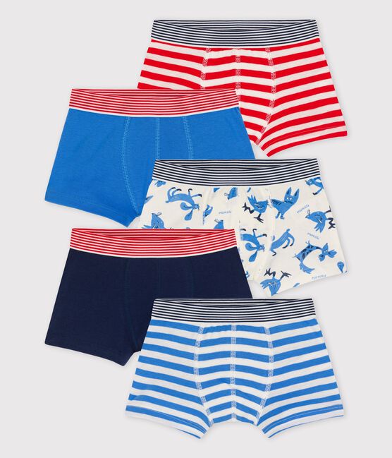 Lot de 5 boxers petit garçon en coton variante 1