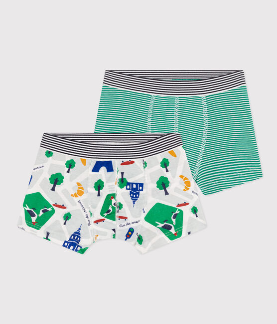 Lot de 2 boxers Paris en coton enfant variante 1