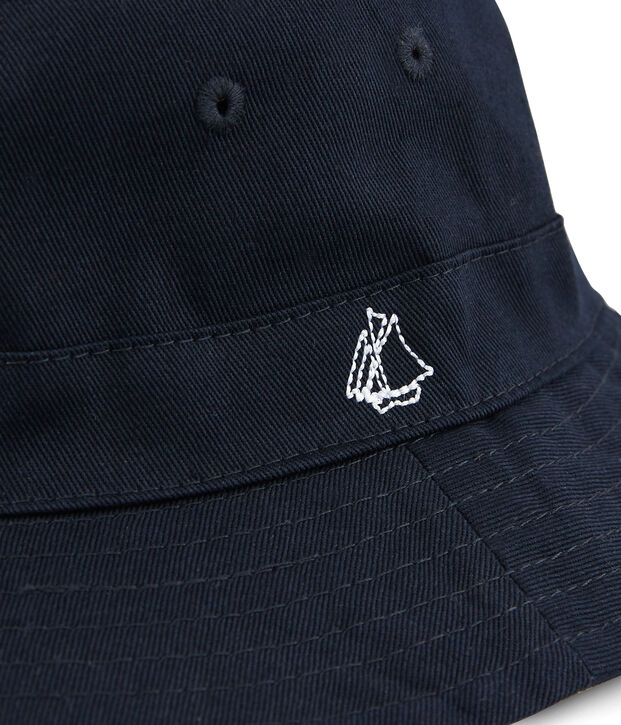 Bob en twill enfant mixte bleu marine