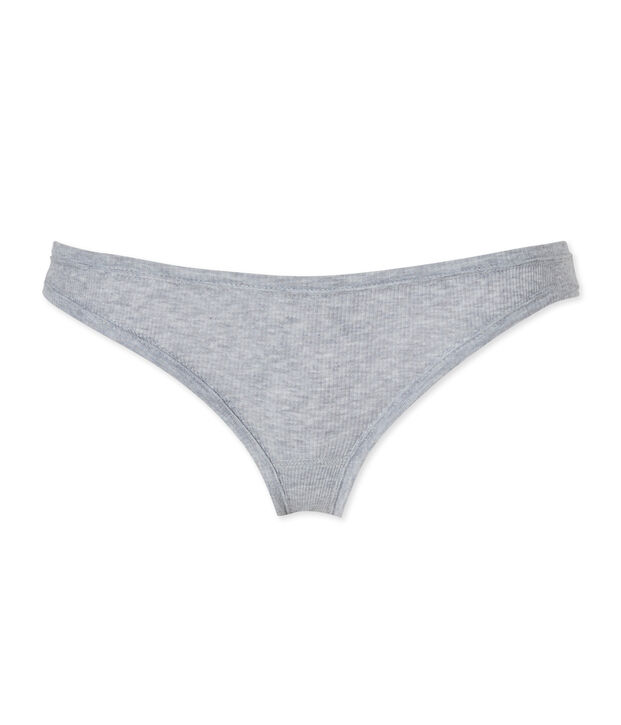 Culotte femme en coton gris