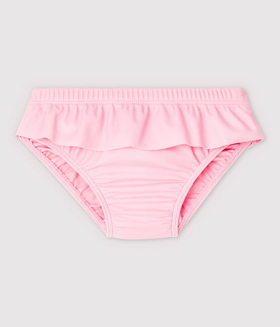 Bas de maillot de bain écoresponsable bébé fille rose MINOIS
