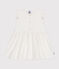 Robe sans manche en coton façonné bébé blanc MARSHMALLOW