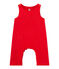 Salopette bébé garçon en velours rouge FROUFROU