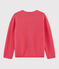 Pull en laine et coton enfant fille rose ROSE FLASHY