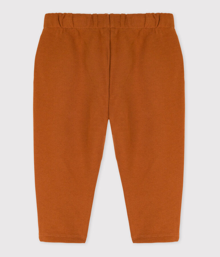 Pantalon b&eacute;b&eacute; en molleton marron ECUREUIL