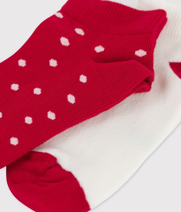 Lot de 2 paires de chaussettes enfant fille multicouleur