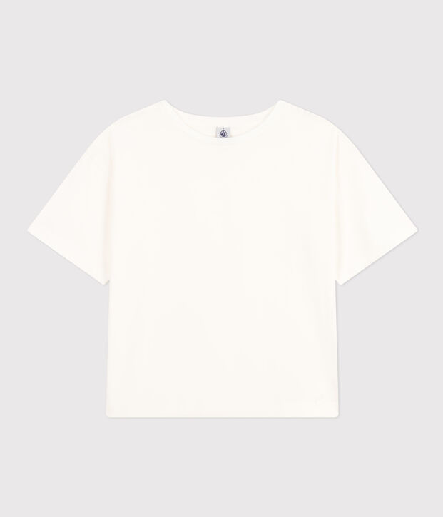 Tee-shirt le Boxy en coton femme blanc