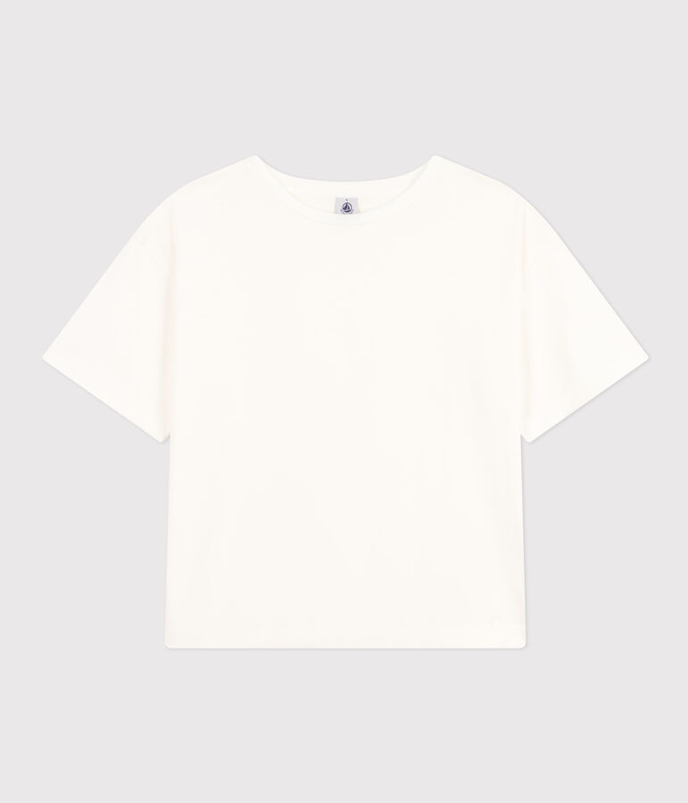 Tee-shirt le Boxy en coton femme blanc