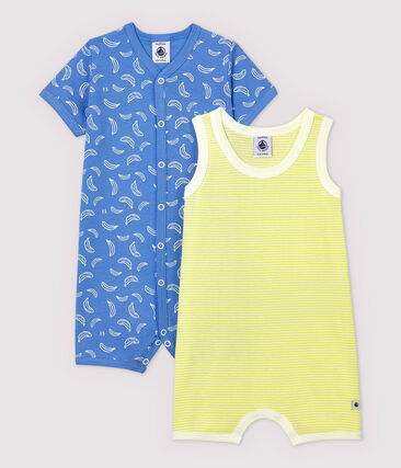 PETIT BATEAU - Lot de 2 combicourts en coton