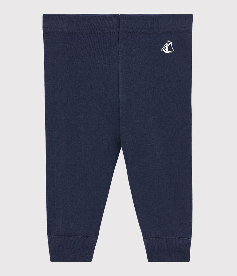 Legging b&eacute;b&eacute; fille uni bleu